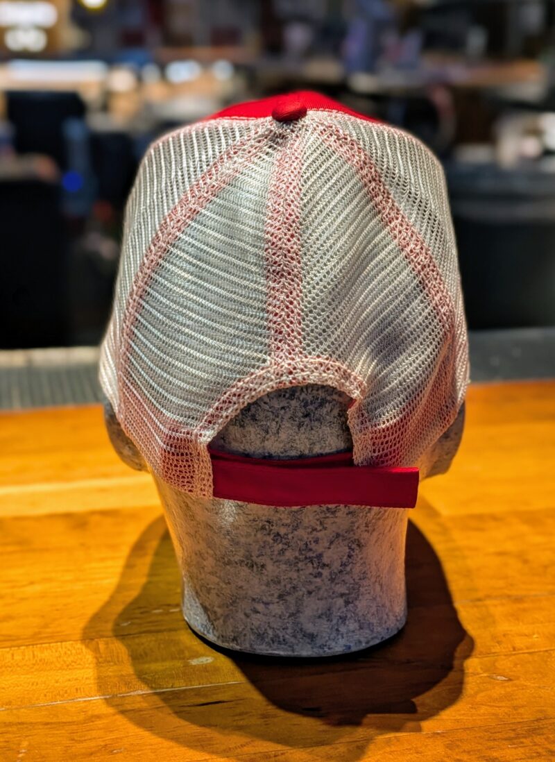 Nick's Trucker Hat - Crimson & Cream with Bison - Image 2